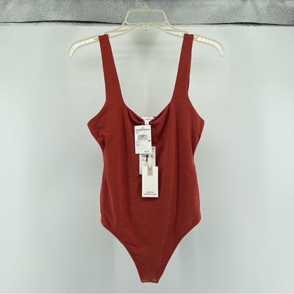 Good American Women’s Brick001 Modern Tank Thong Bodysuit Size 2 (Medium) - Picture 7 of 15